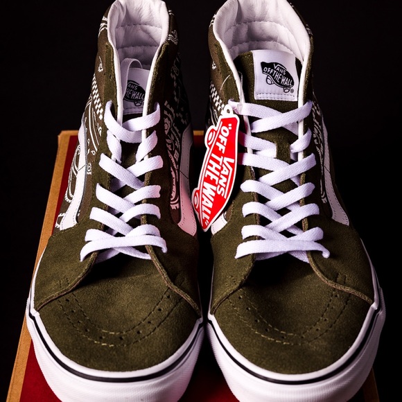 Vans Sk8-Hi Peace Paisley Grape Leaf - Picture 4 of 5